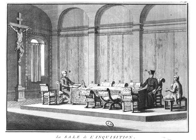 The Room of the Roman Inquisition, 1722 by Bernard Picart